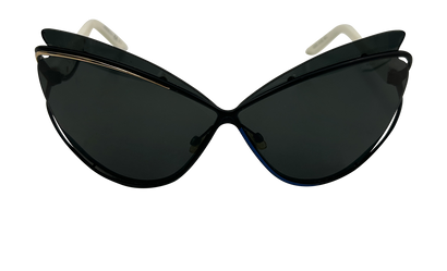 Cristian Dior Gafas  Mariposa, 40&euro;, Accesorios, Blanco/Negro, Tafetán - Acetato, Vista frontal